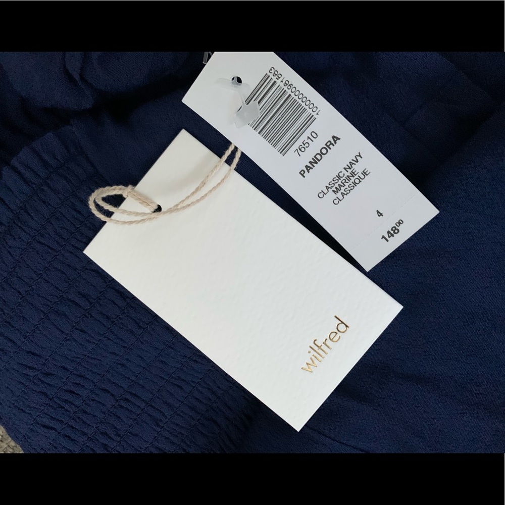 BNWT Wilfred Pandora Dress in Navy Size 4 - Picture 4 of 4